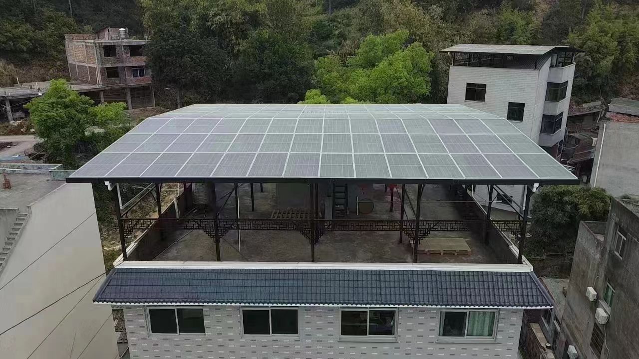 招远15kw+10kwh自建别墅家庭光伏储能系统